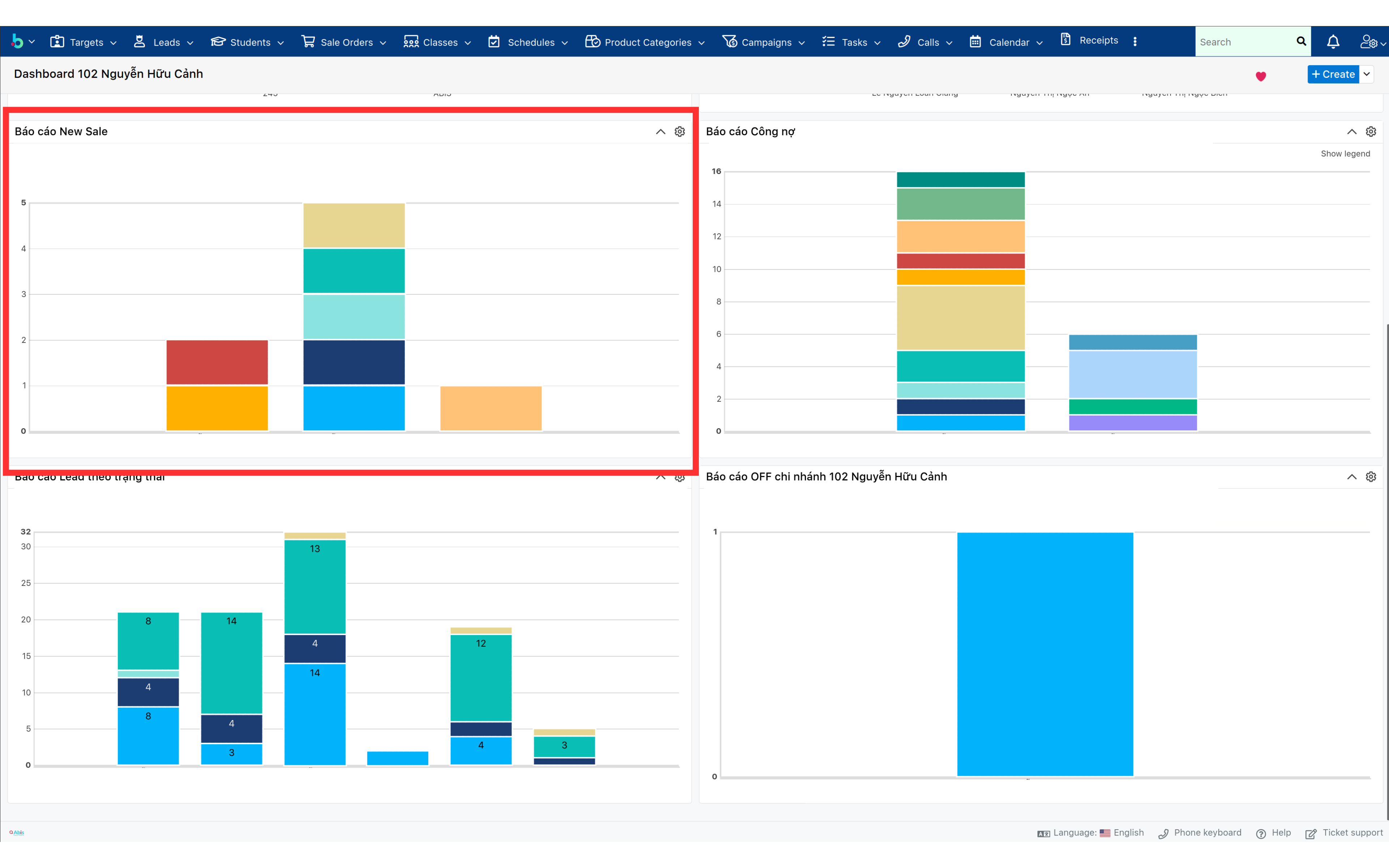 Bước 2 báo cáo cuối ngày